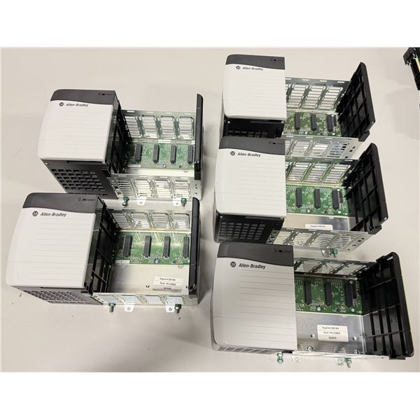 (5) Allen Bradley #1756-A4 Chassis w/#1756-PB72 Power Supplies