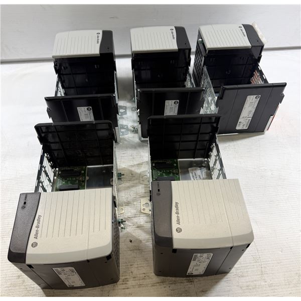 (5) Allen-Bradley #1756-A4 ControlLogix 4 Slot Chassis w/ Power Supplies #1756-PB72