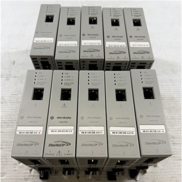 Lot of (10) Allen-Bradley #1783-ETAP
