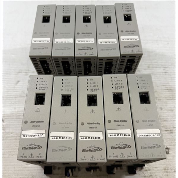 Lot of (10) Allen-Bradley #1783-ETAP