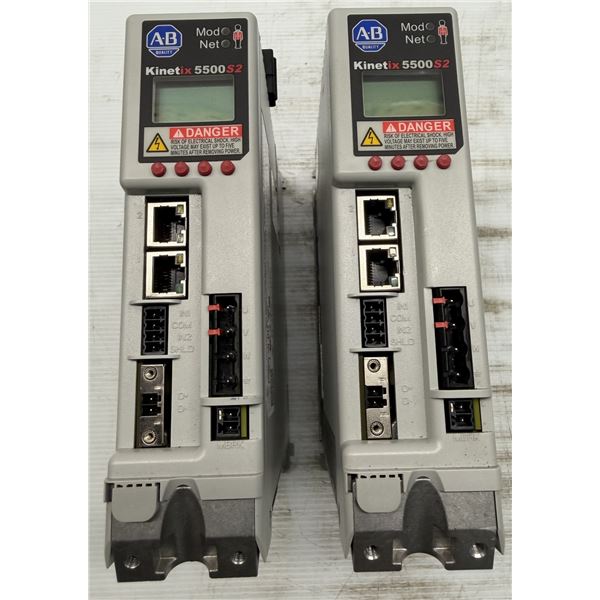 (2) Allen Bradley #2198-H008-ERS2 Servo Amplifier Drives