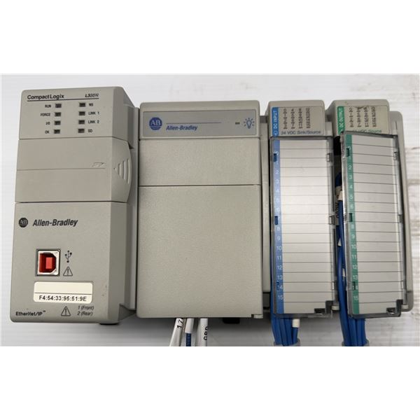 Allen Bradley #1769-L33ER Compact Logix Controller w/#1769-PA4/#1769-IQ16/#1769-OB16