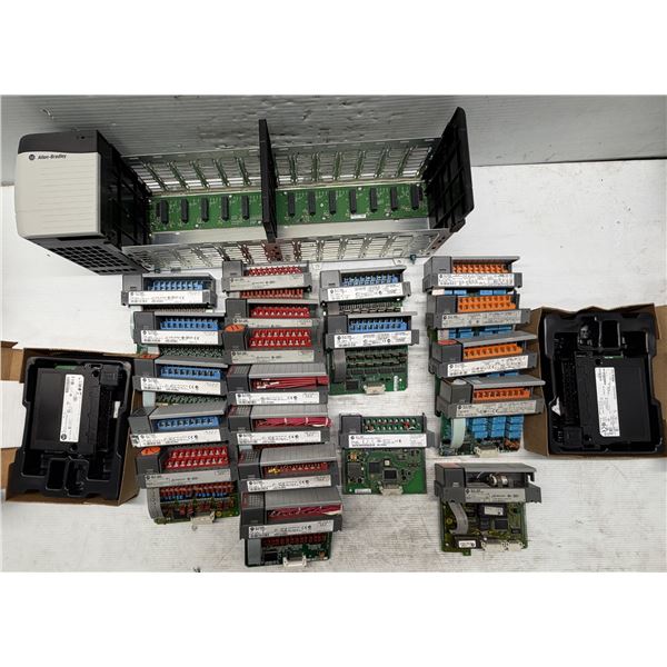 Allen Bradley #1756-A13 Slot Chassis w/#1756-PA72 Power Supply & Various Modules