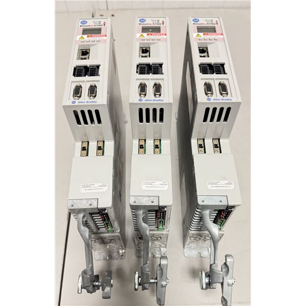 (3) Allen Bradley #2198-D012-ERS4 Kinetix 5700 Dual Axis Inverters