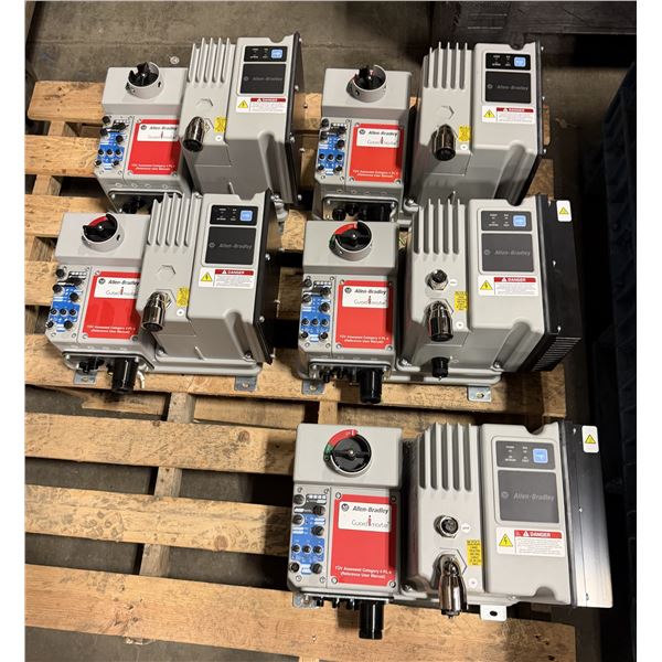 (5) Allen Bradley #284E-F12S-10B-RRG Armor Start Safety Control Modules