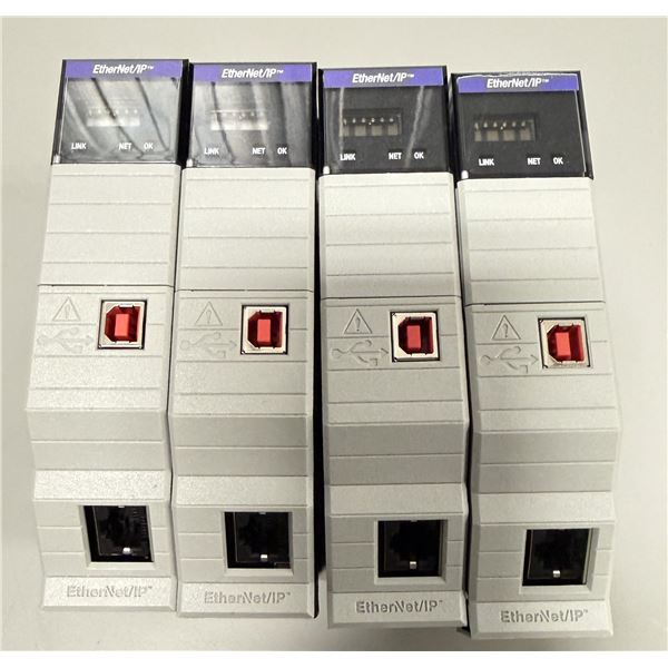 (4) Allen Bradley #1756-EN2T CLX HI-CAP Ethernet Modules