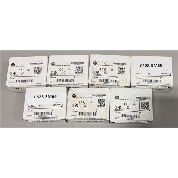 (7) Allen Bradley #1734-IB8S 8 Channel Safety Sinking Input Modules