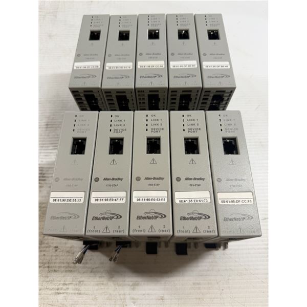 Lot of (10) Allen-Bradley #1783-ETAP Modules