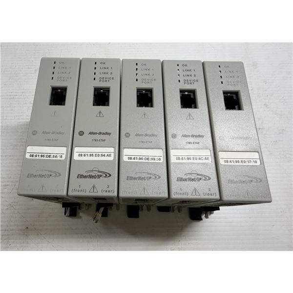 Lot of (5) Allen-Bradley #1783-ETAP Modules