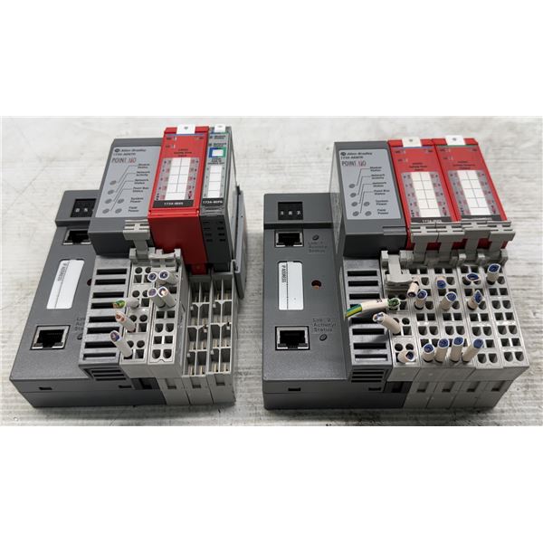 (2) Allen Bradley #1734-AENTR Ethernet IP Units w/Modules