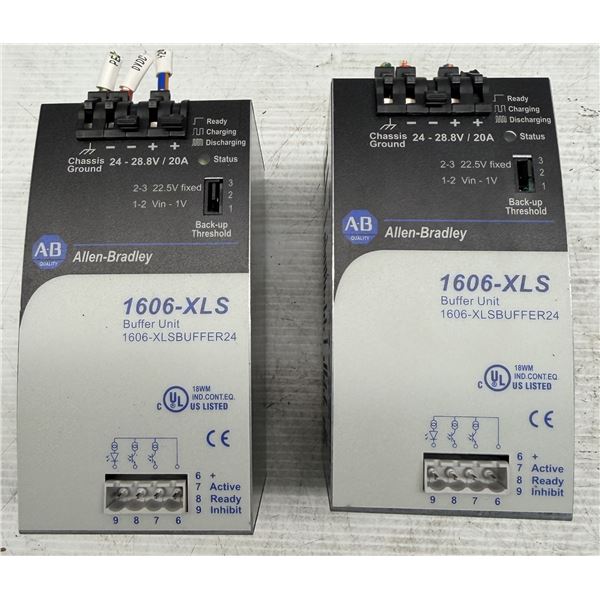 (2) Allen Bradley #1606-XLSBUFFER24 Buffer Units 24V,20A