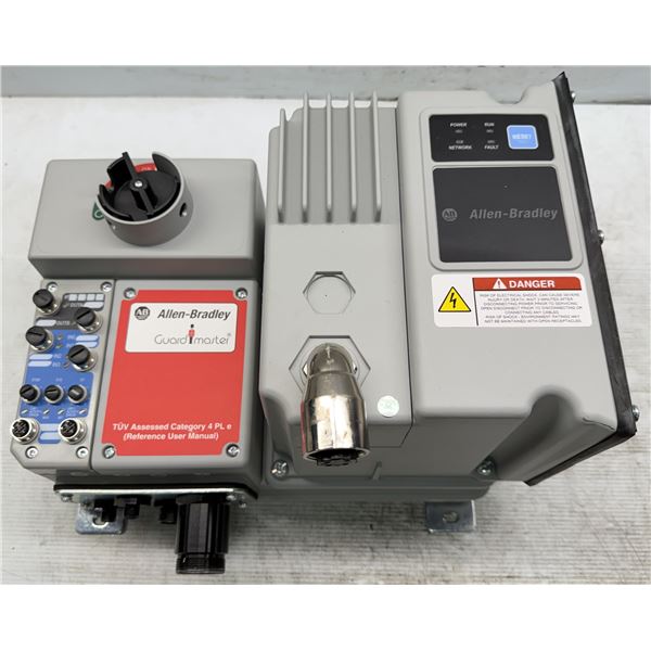 Allen Bradley #281E-F12S-10C-RRG ArmorStart Safey Control Module w/280E-FNS-10-RG Ethernet Base