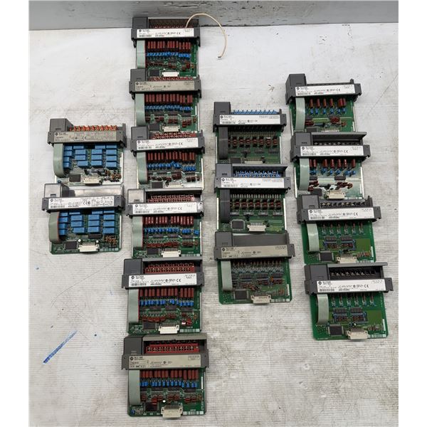 Lot of (15) Allen Bradley Input & Output Modules