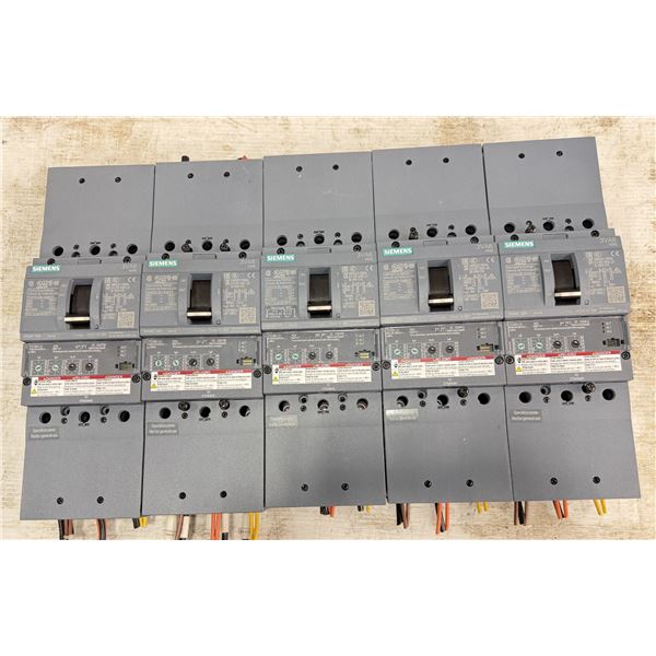 (5) Siemens #3VA6140-6HN31-0AA0 Circuit Breakers