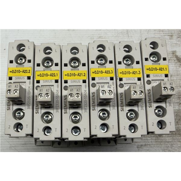 (6) Siemens #3RF2320-1DA04 Semiconductor Contactors