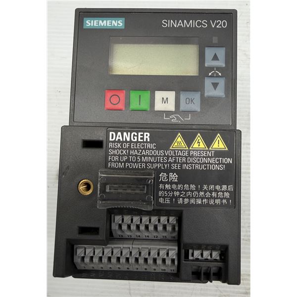 Siemens #6SL3210-5BB17-5UV1 Sinamics V20 Converter