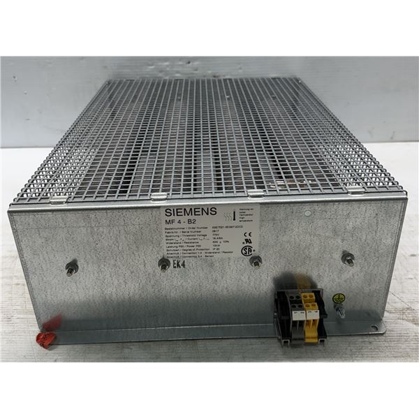 Siemens #6SE7021-6ES87-2DC0 Brake Resistor Filter Box