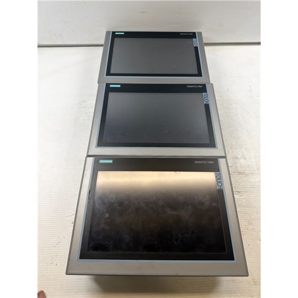 (3) Siemens #6AV2 124-0MC01-0AX0 TP1200 Comfort Screens