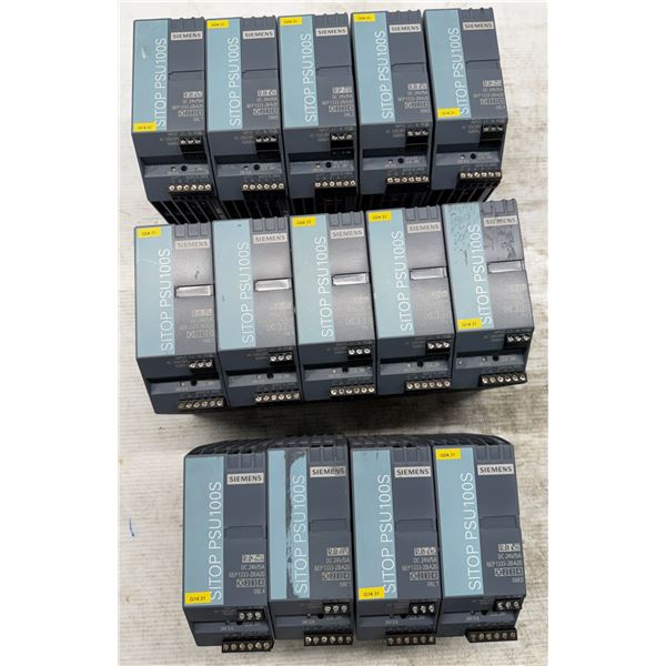 Lot of (14) Siemens #6EP1333-2BA20 SITOP PSU100S Power Supplies