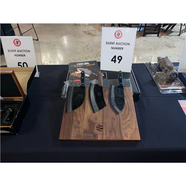 Coolina 3 knife set with magnetic Board Holder