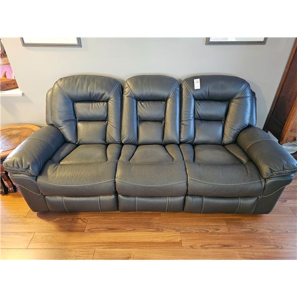 Faux Leather Reclining Sofa C