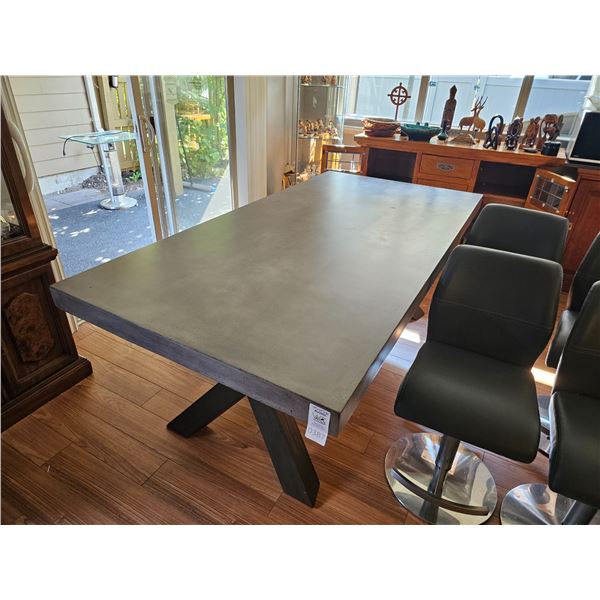 Polished Cement Top Dining Table C