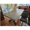 Image 1 : Polished Cement Top Dining Table C