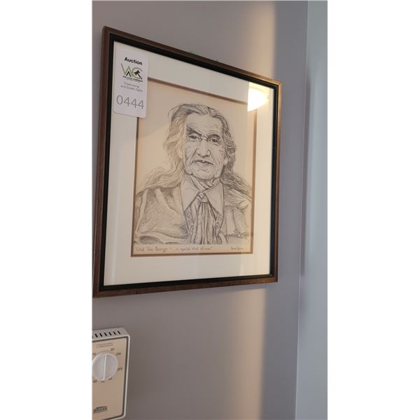 First Nations Sketch of Chief Dan George by Marie Stoney A