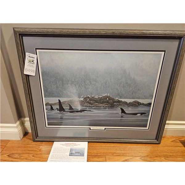 Variety Framed Print  "Orca Procession" by Robert Bateman B