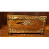 Image 3 : Antique Wood Trinket Box, Tray A