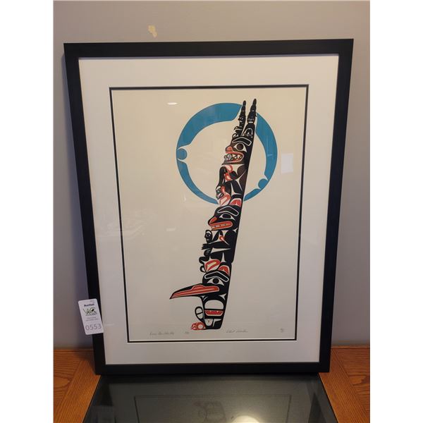 First Nations Robert Edward Sebastian "Raven Clan Totem Pole" 1980 B