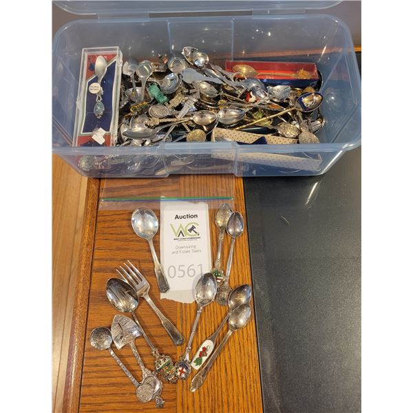 Sterling , Silver & Other Souvenier Spoons A