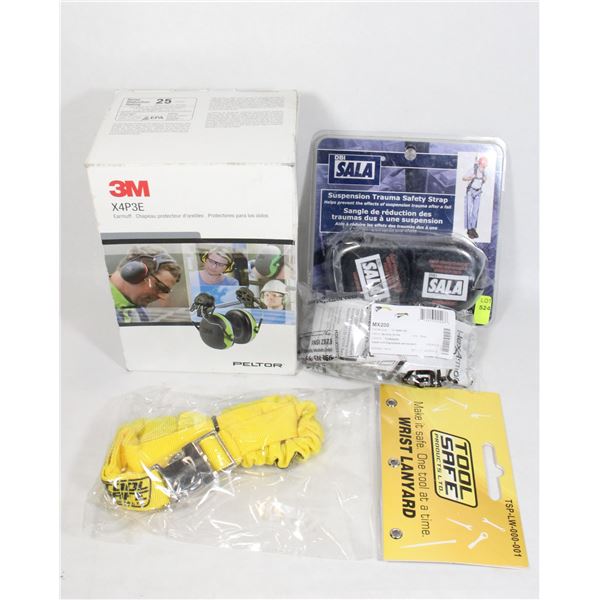 3M EARMUFF, WRIST LANYARD, SUSPENSION TRAUMA STRAP