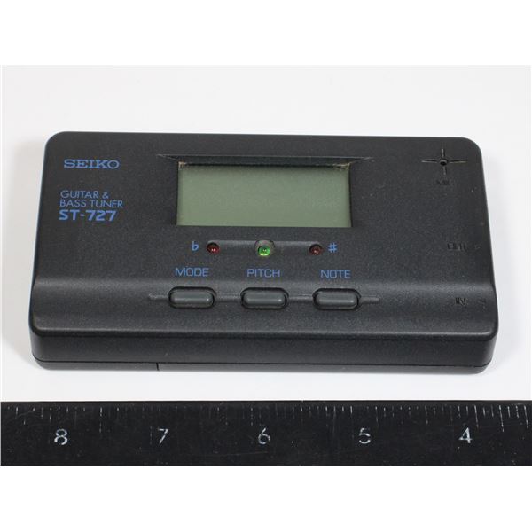 SEIKO ST-727 TUNER ACOUSTIC AND ELECTRIC GUITAR AN