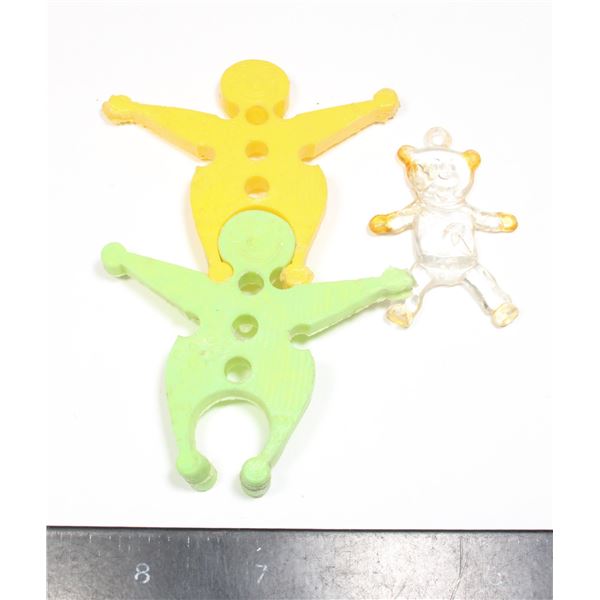 ARCHER PLASTICS - INTERLOCKING CLOWN FIGURINES FRO