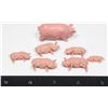Image 1 : VINTAGE PLASTIC PIG FAMILY TOY SET - 1970'S