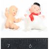 Image 1 : 1950'S PLASTIC SNOWMAN + 1980'S MINI BABY