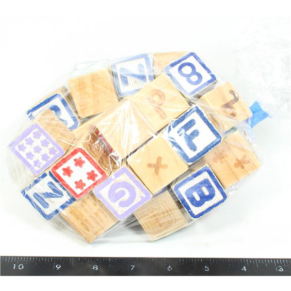 40 WOODEN BLOCKS