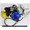 Image 1 : OUTDOOR FLOOD BULBS + 2 STANDS