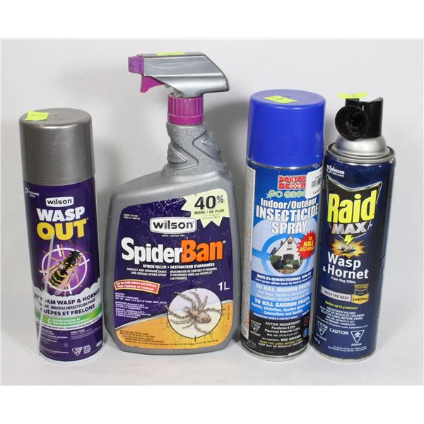 RAID, DOKTOR DOOM, SPIDER BAN, WASP OUT