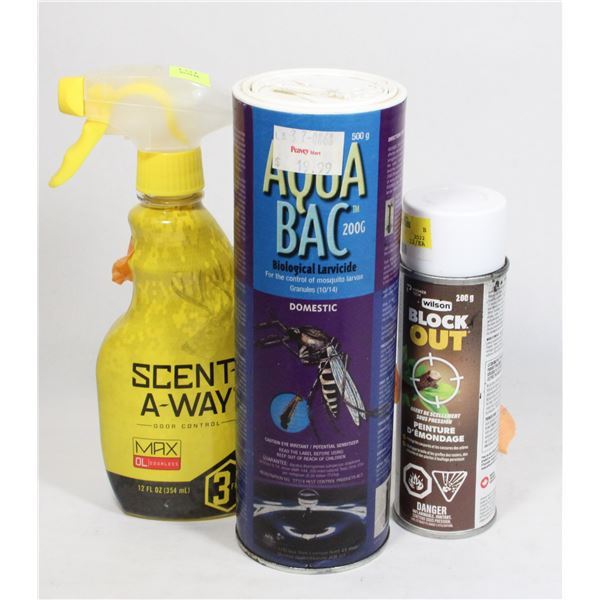 SCENT-A-WAY, (1/2 FULL), NEW - AQUA BAC, AND