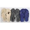 Image 1 : 3 NEW PAIRS OF SIZE 8 FLIP FLOPS