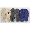 Image 1 : 3 NEW PAIRS OF SIZE 8 FLIP FLOPS