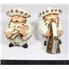 Image 1 : 2 VINTAGE MEXICAN FOLK ART CHALKWARE FIGURINES