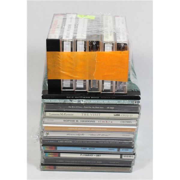 12 CD'S AND 6 CASSETTES