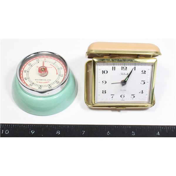 VINTAGE - TELOCK TRAVEL ALARM CLOCK