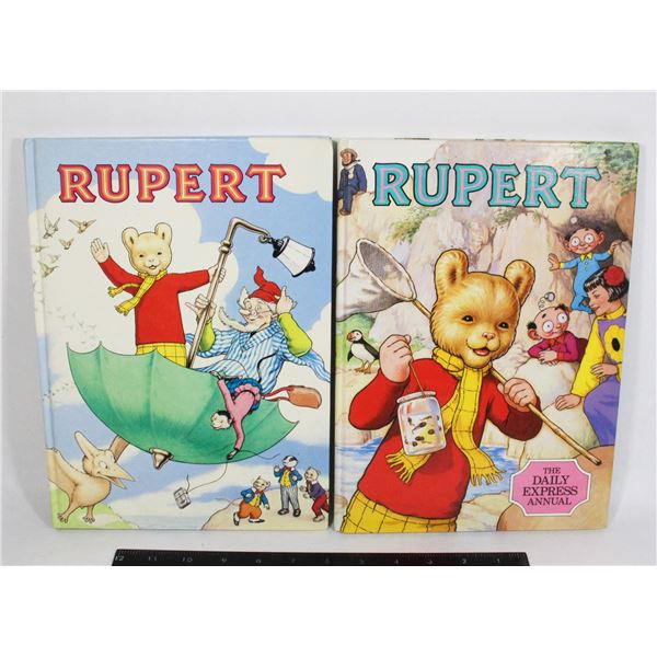 2 RUPERT 1986 HARDCOVERS