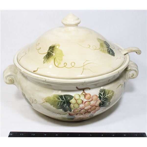 CABERNET - HAND PAINTED SOUP TUREEN