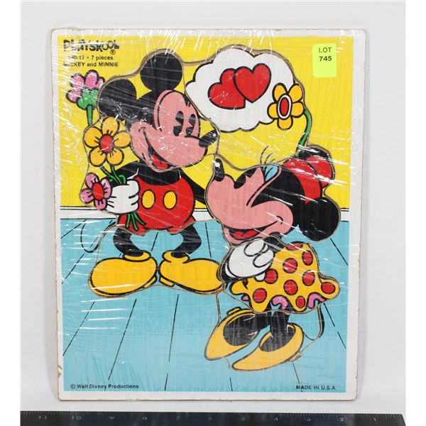 PLAYSKOOL MICKEY AND MINNIE VINTAGE PUZZLE
