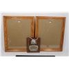 Image 1 : TWO 11.5 X 9.5 VINTAGE OAK FRAMES AND A+F TEMPERAT